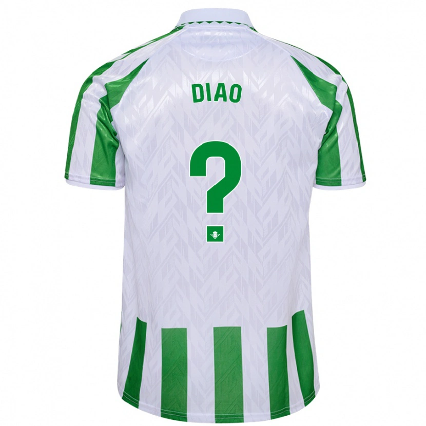 Danxen Kid Usse Diao #0 Green White Stripes Home Jersey 2024/25 T-Shirt