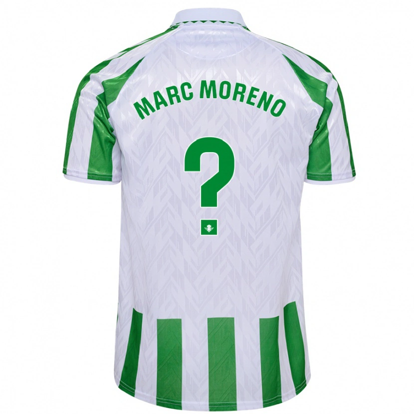 Danxen Kid Marc Moreno #0 Green White Stripes Home Jersey 2024/25 T-Shirt