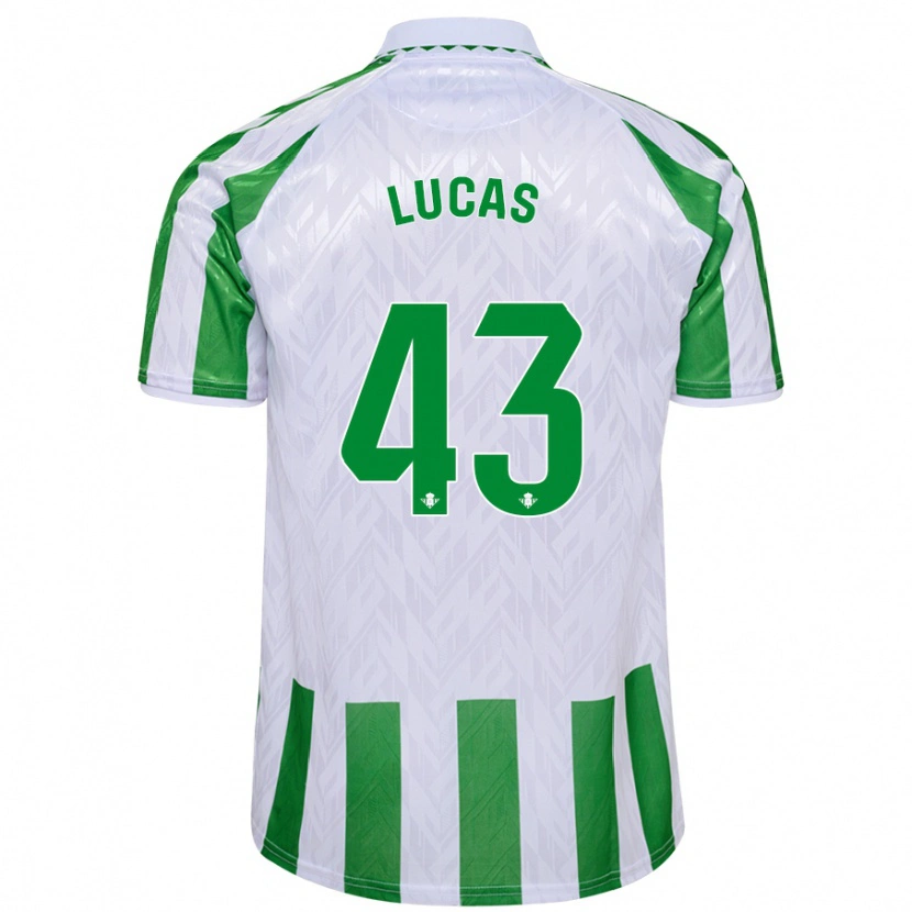 Danxen Kid Lucas Alcázar #43 Green White Stripes Home Jersey 2024/25 T-Shirt