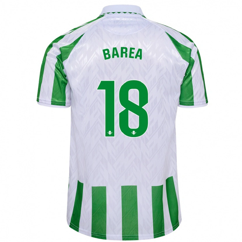 Danxen Kid Ismael Barea #18 Green White Stripes Home Jersey 2024/25 T-Shirt