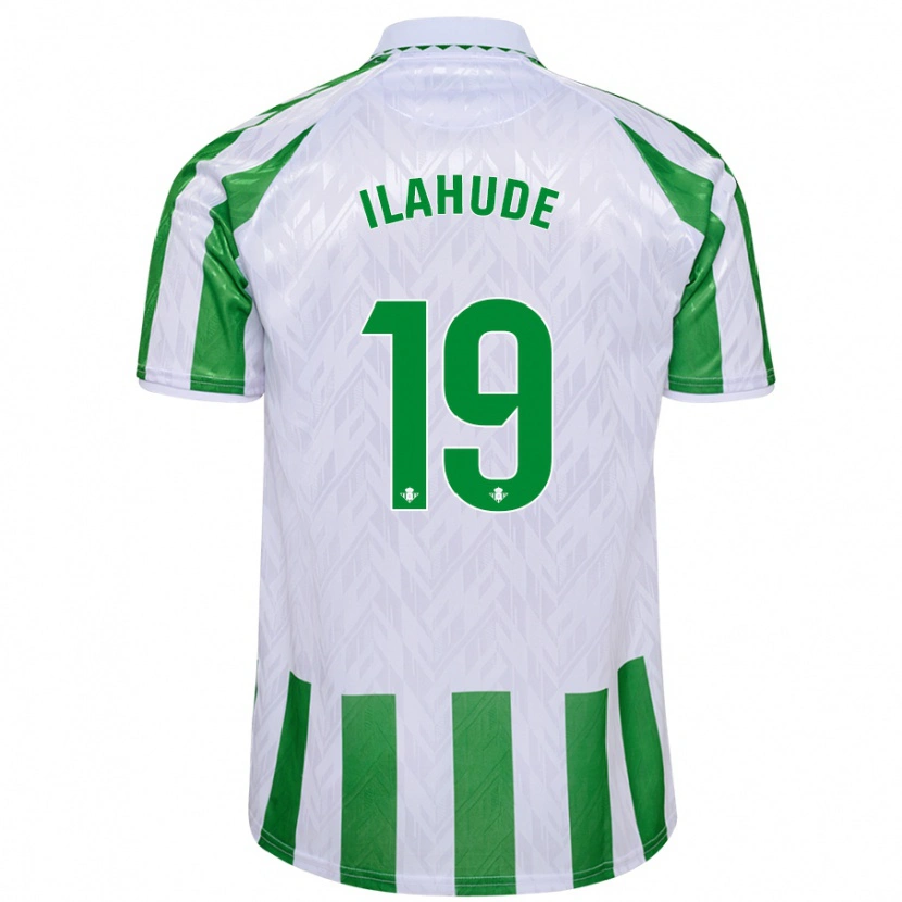 Danxen Kid Destiny Ilahude #19 Green White Stripes Home Jersey 2024/25 T-Shirt