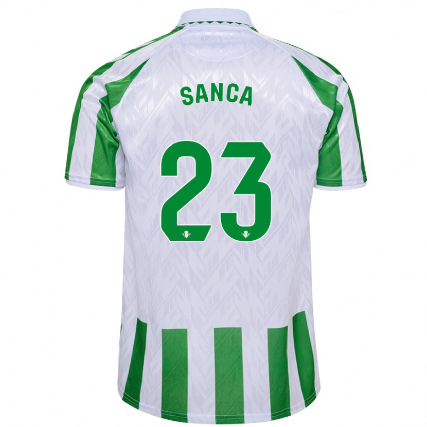 Danxen Kid Marciano Sanca #23 Green White Stripes Home Jersey 2024/25 T-Shirt