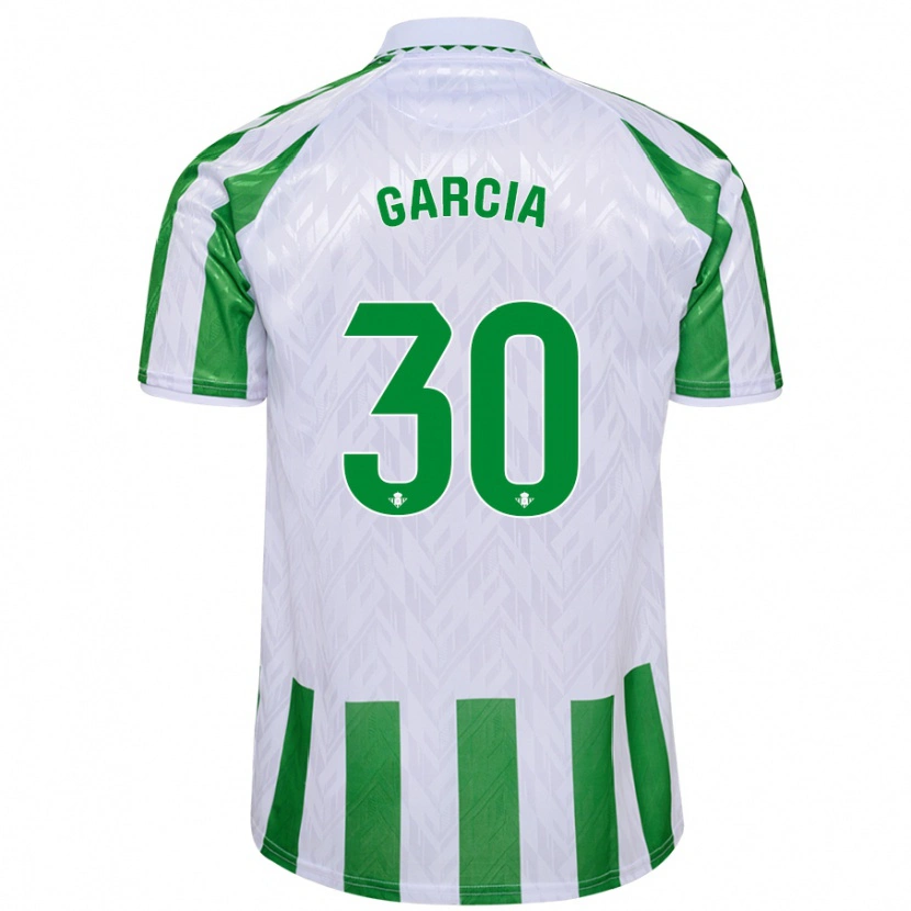 Danxen Kid Germán García #30 Green White Stripes Home Jersey 2024/25 T-Shirt