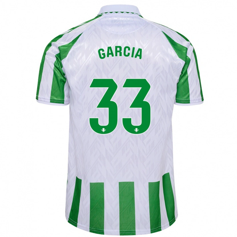 Danxen Kid Pablo García #33 Green White Stripes Home Jersey 2024/25 T-Shirt