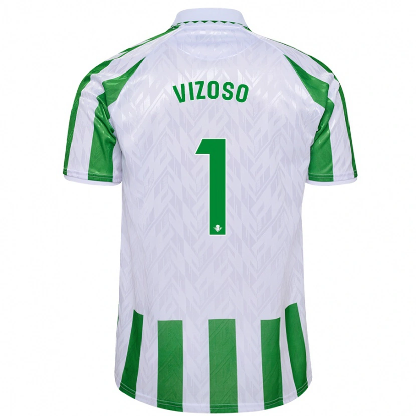 Danxen Kid Paula Vizoso #1 Green White Stripes Home Jersey 2024/25 T-Shirt