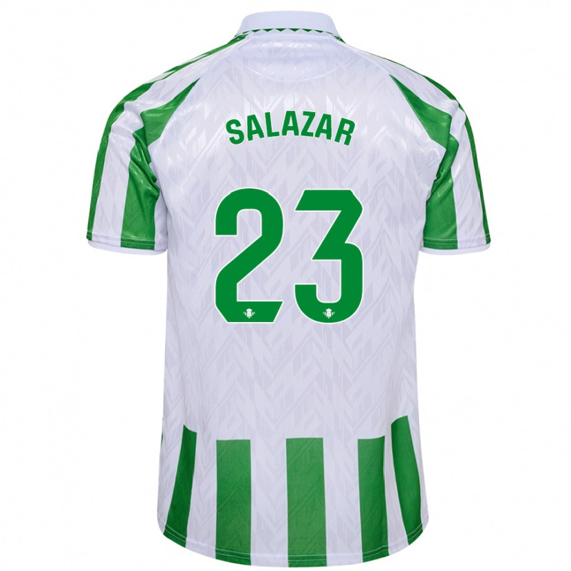 Danxen Kid Noelia Salazar #23 Green White Stripes Home Jersey 2024/25 T-Shirt