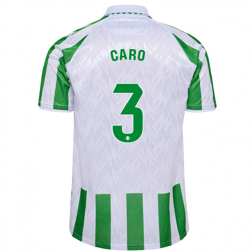 Danxen Kid Andrés Caro #3 Green White Stripes Home Jersey 2024/25 T-Shirt