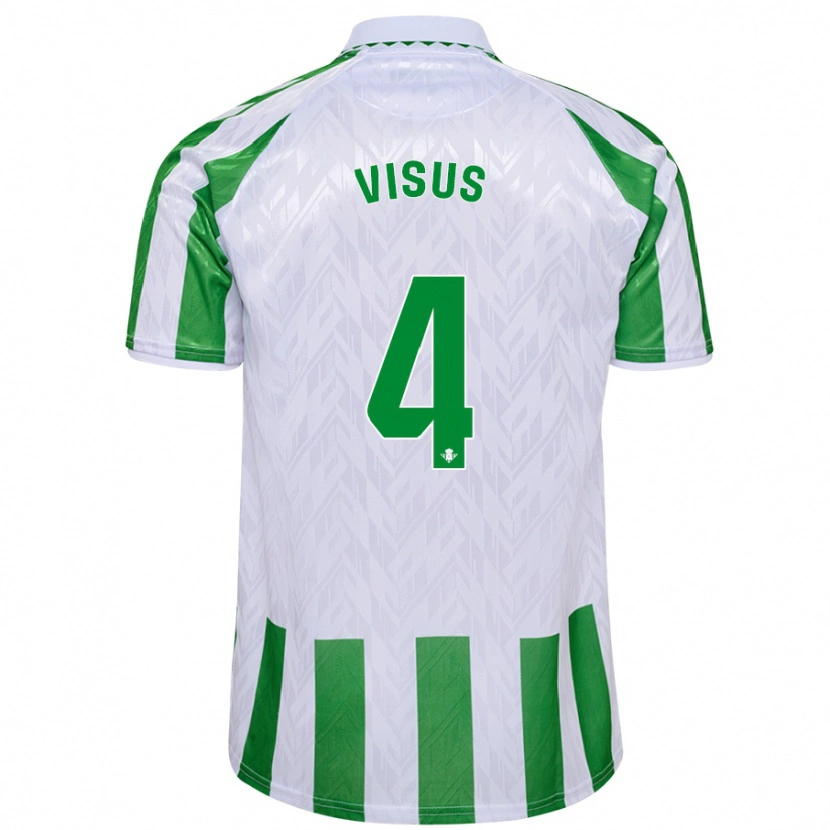 Danxen Kid Ricardo Visus #4 Green White Stripes Home Jersey 2024/25 T-Shirt