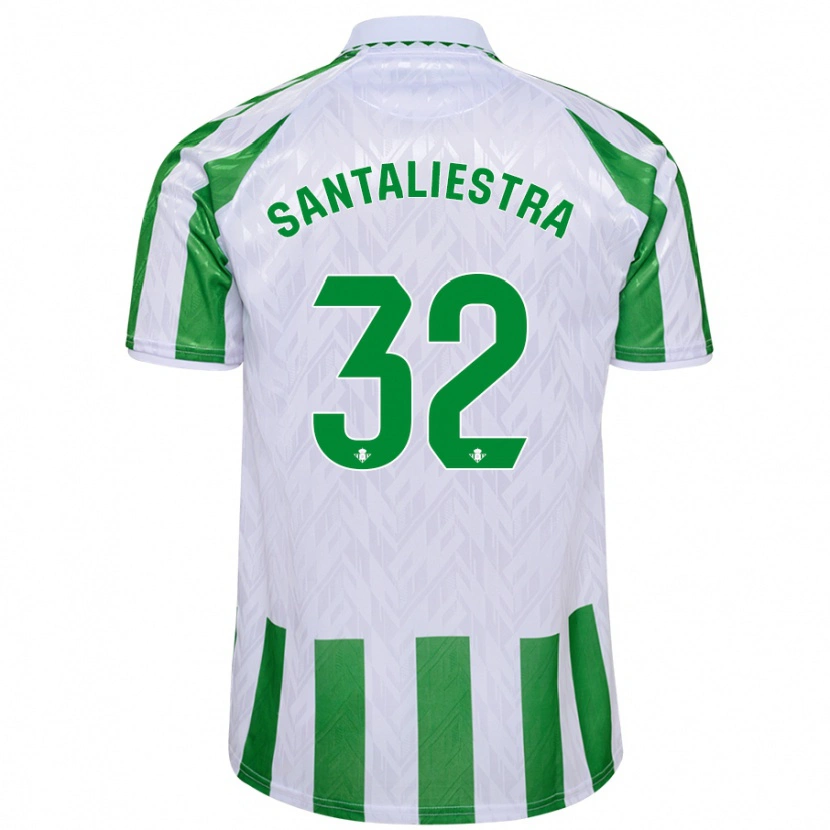 Danxen Kid Carla Santaliestra #32 Green White Stripes Home Jersey 2024/25 T-Shirt