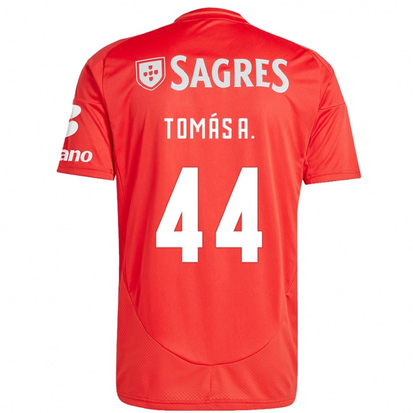 Danxen Kid Tomás Araújo #44 Red White Home Jersey 2024/25 T-Shirt