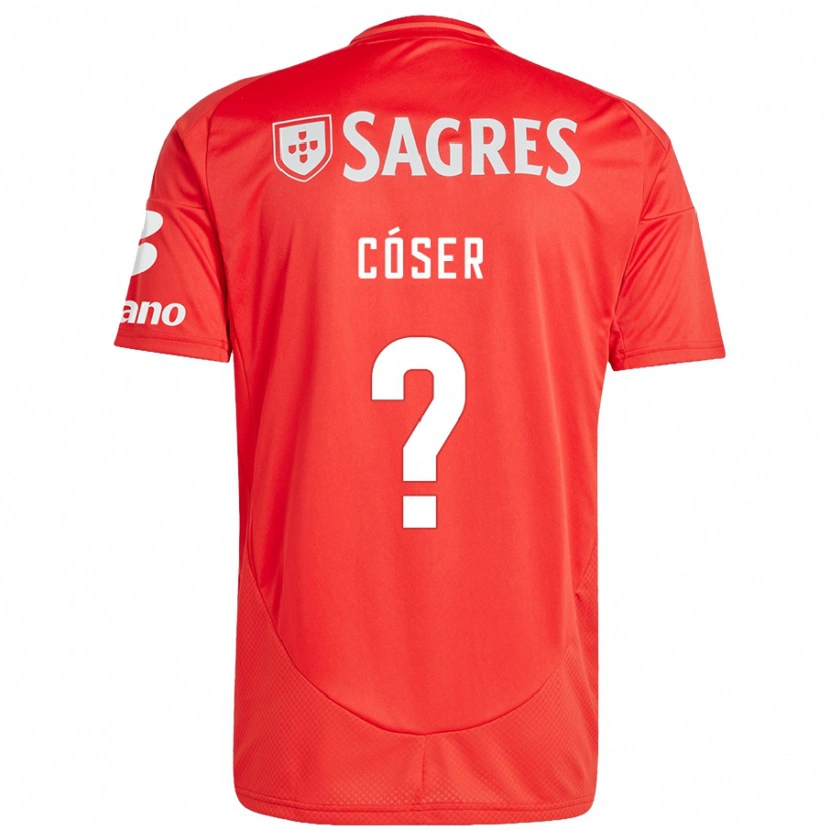 Danxen Kid Tiago Cóser #0 Red White Home Jersey 2024/25 T-Shirt