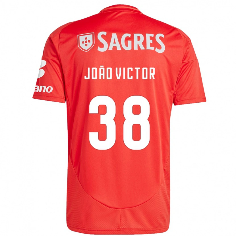 Danxen Kid João Victor #38 Red White Home Jersey 2024/25 T-Shirt