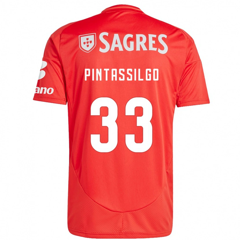 Danxen Kid Lara Pintassilgo #33 Red White Home Jersey 2024/25 T-Shirt