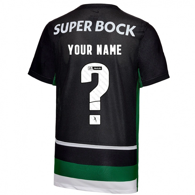 Danxen Kid Your Name #0 Black White Green Home Jersey 2024/25 T-Shirt