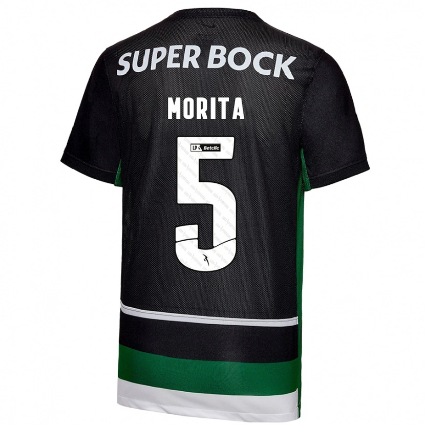 Danxen Kid Hidemasa Morita #5 Black White Green Home Jersey 2024/25 T-Shirt