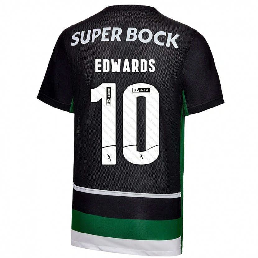 Danxen Kid Marcus Edwards #10 Black White Green Home Jersey 2024/25 T-Shirt