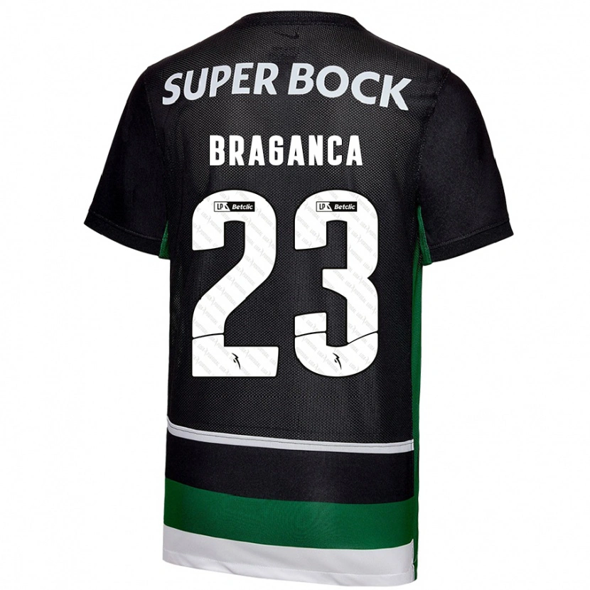 Danxen Kid Daniel Bragança #23 Black White Green Home Jersey 2024/25 T-Shirt