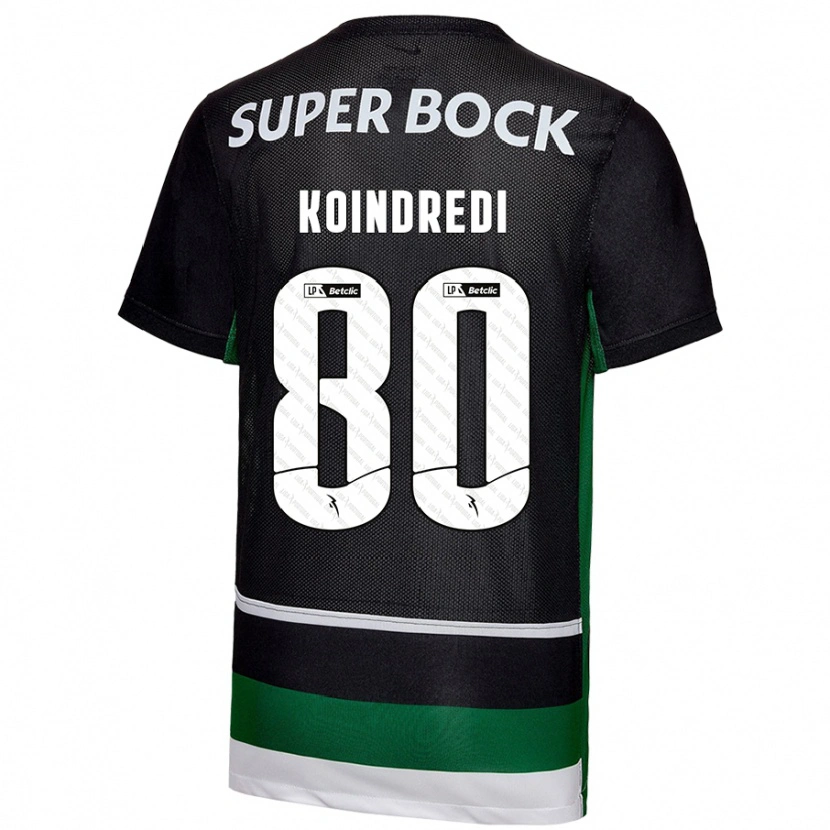 Danxen Kid Koba Koindredi #80 Black White Green Home Jersey 2024/25 T-Shirt