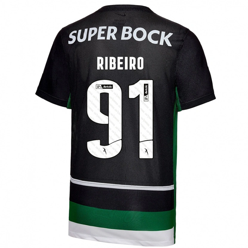 Danxen Kid Rodrigo Ribeiro #91 Black White Green Home Jersey 2024/25 T-Shirt