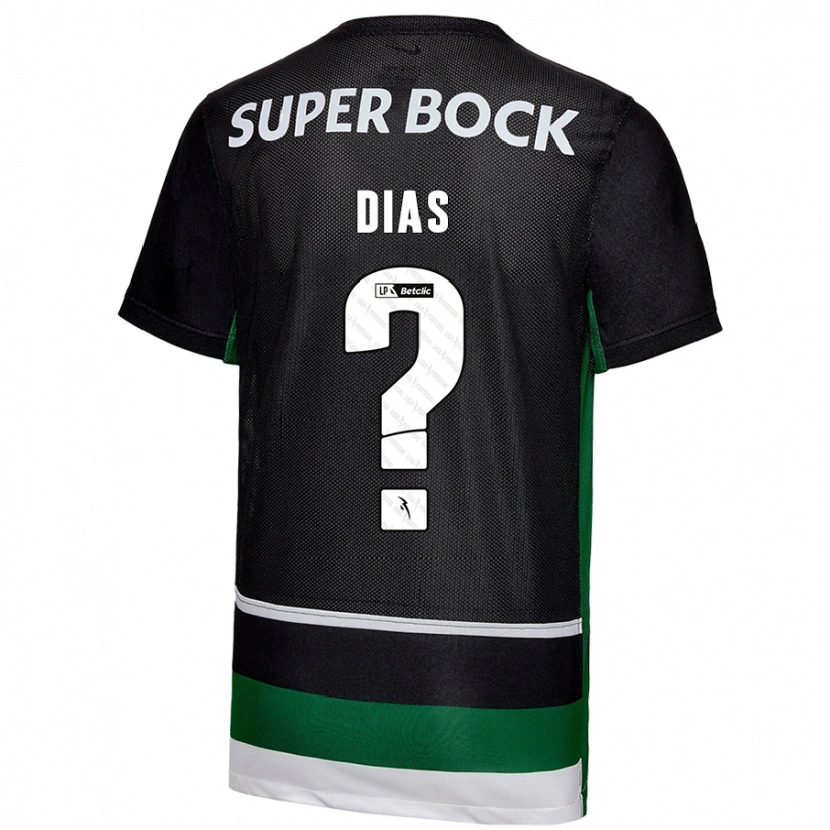 Danxen Kid Lucas Dias #0 Black White Green Home Jersey 2024/25 T-Shirt