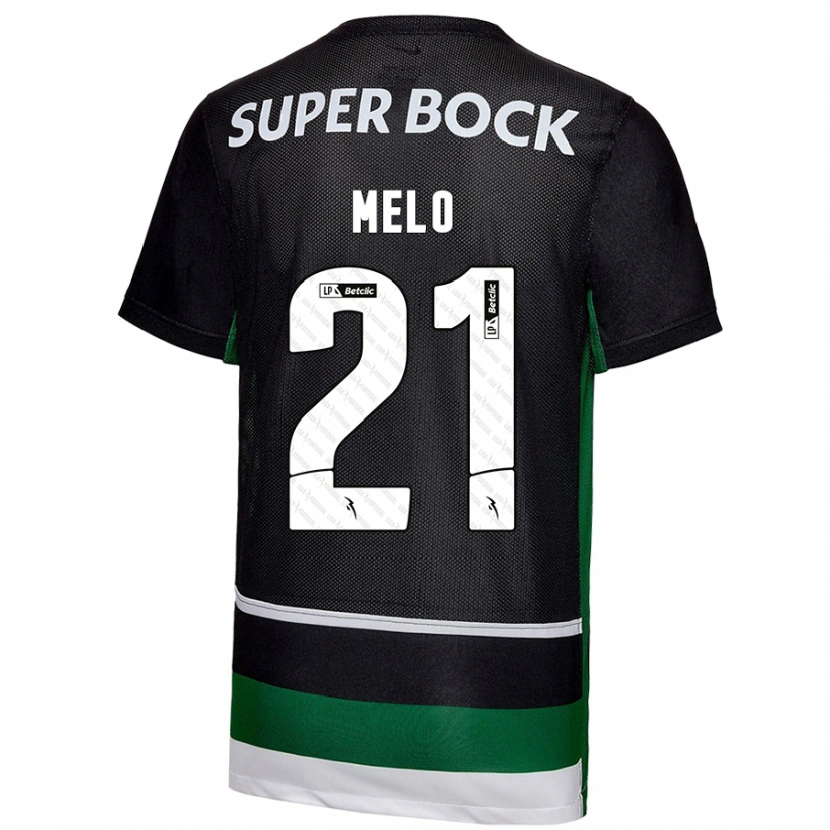 Danxen Kid Gabriel Melo #21 Black White Green Home Jersey 2024/25 T-Shirt