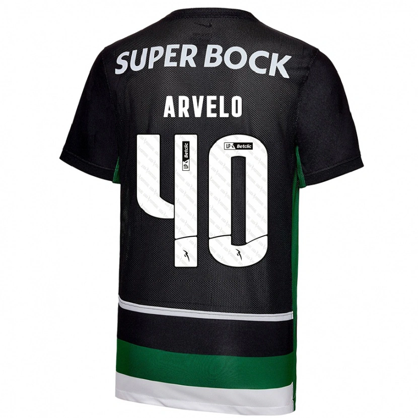 Danxen Kid Adam Arvelo #40 Black White Green Home Jersey 2024/25 T-Shirt