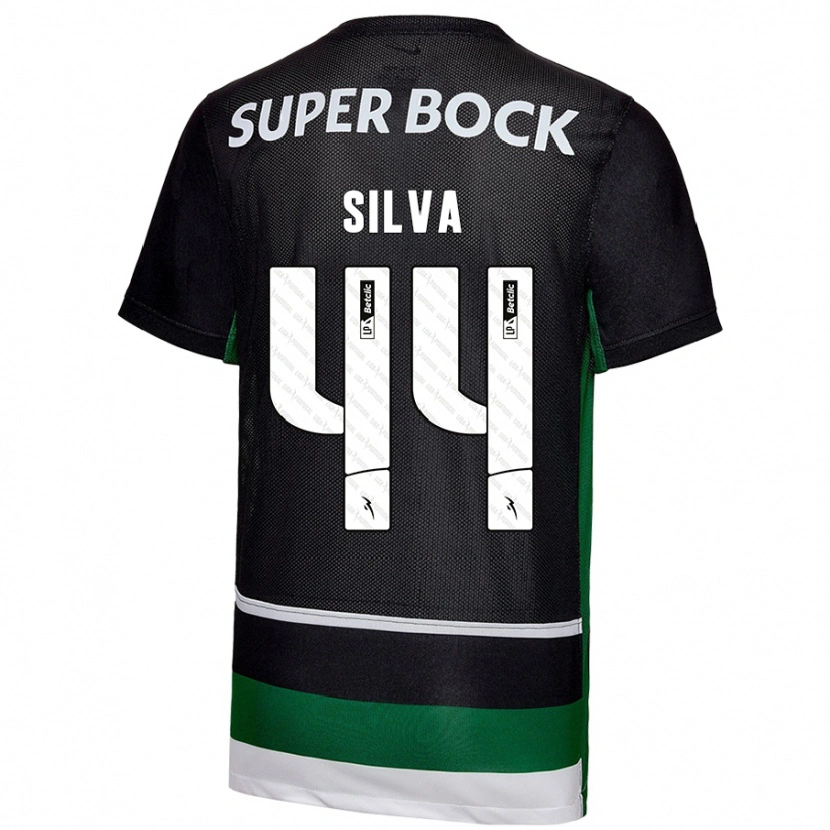 Danxen Kid Pedro Silva #44 Black White Green Home Jersey 2024/25 T-Shirt