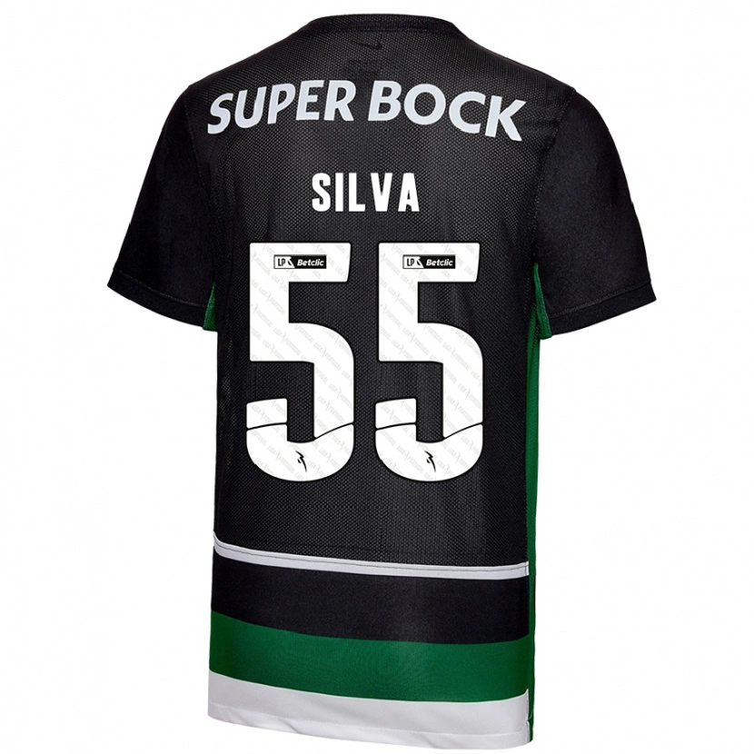 Danxen Kid José Silva #55 Black White Green Home Jersey 2024/25 T-Shirt