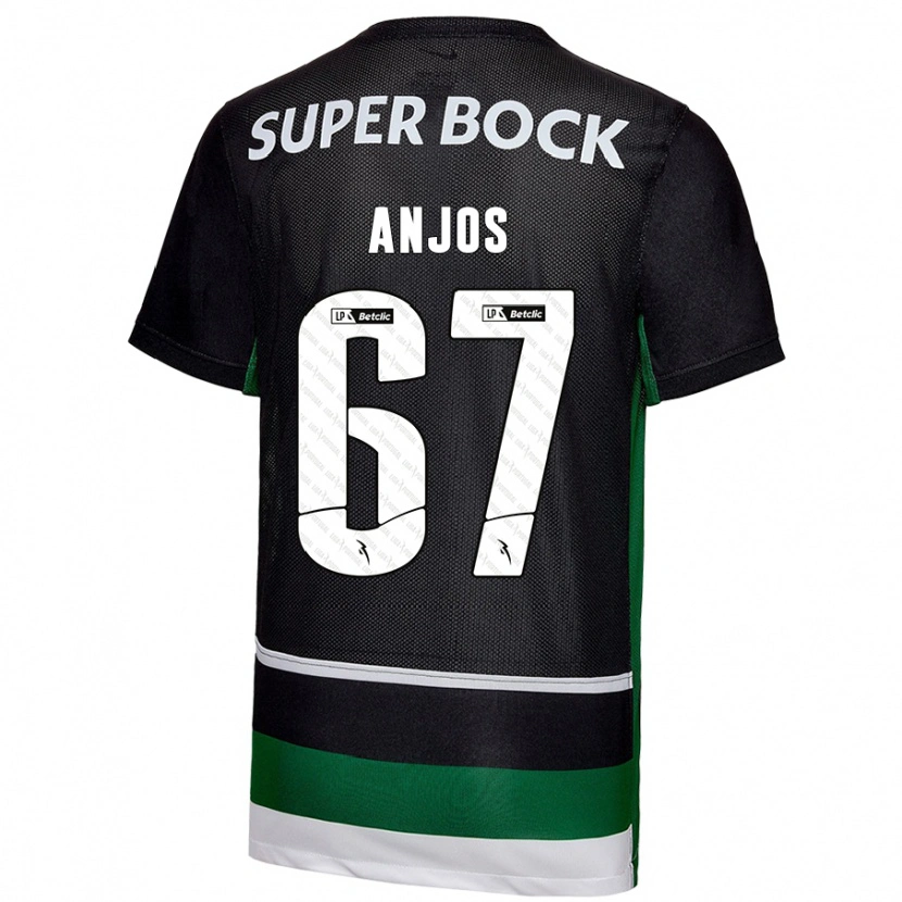 Danxen Kid Lucas Anjos #67 Black White Green Home Jersey 2024/25 T-Shirt