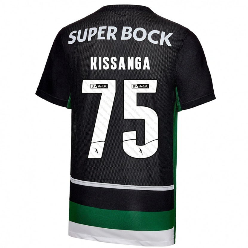 Danxen Kid Manuel Kissanga #75 Black White Green Home Jersey 2024/25 T-Shirt