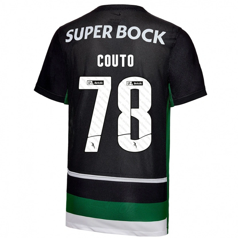 Danxen Kid Mauro Couto #78 Black White Green Home Jersey 2024/25 T-Shirt