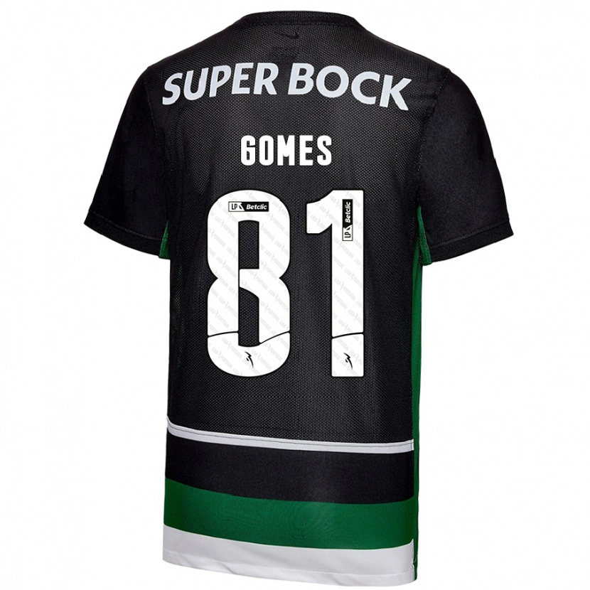 Danxen Kid Salvador Gomes #81 Black White Green Home Jersey 2024/25 T-Shirt