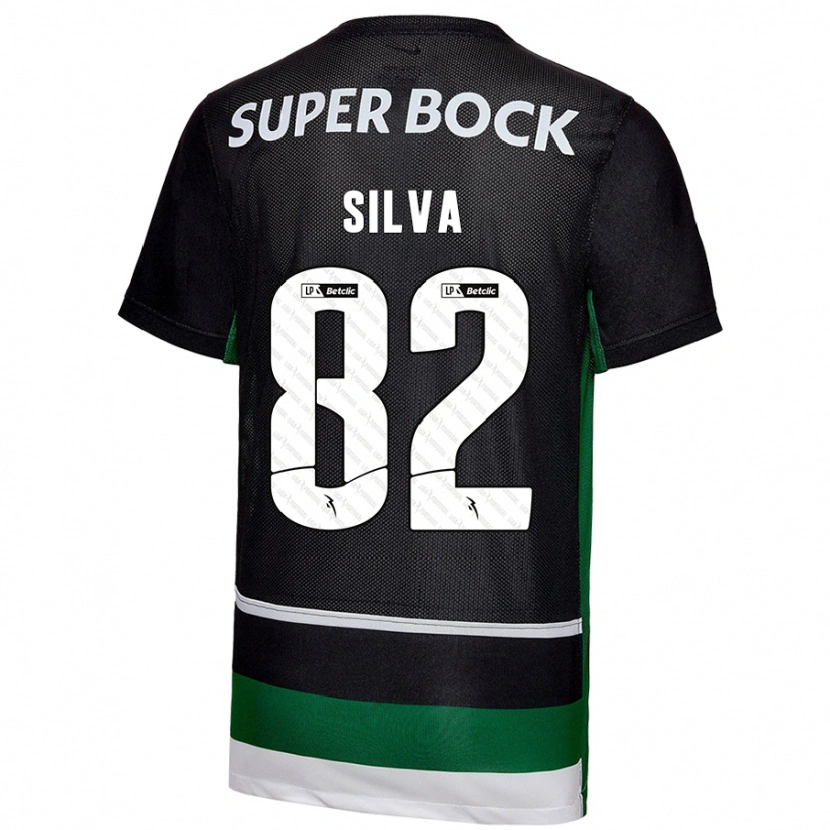 Danxen Kid Gabriel Silva #82 Black White Green Home Jersey 2024/25 T-Shirt