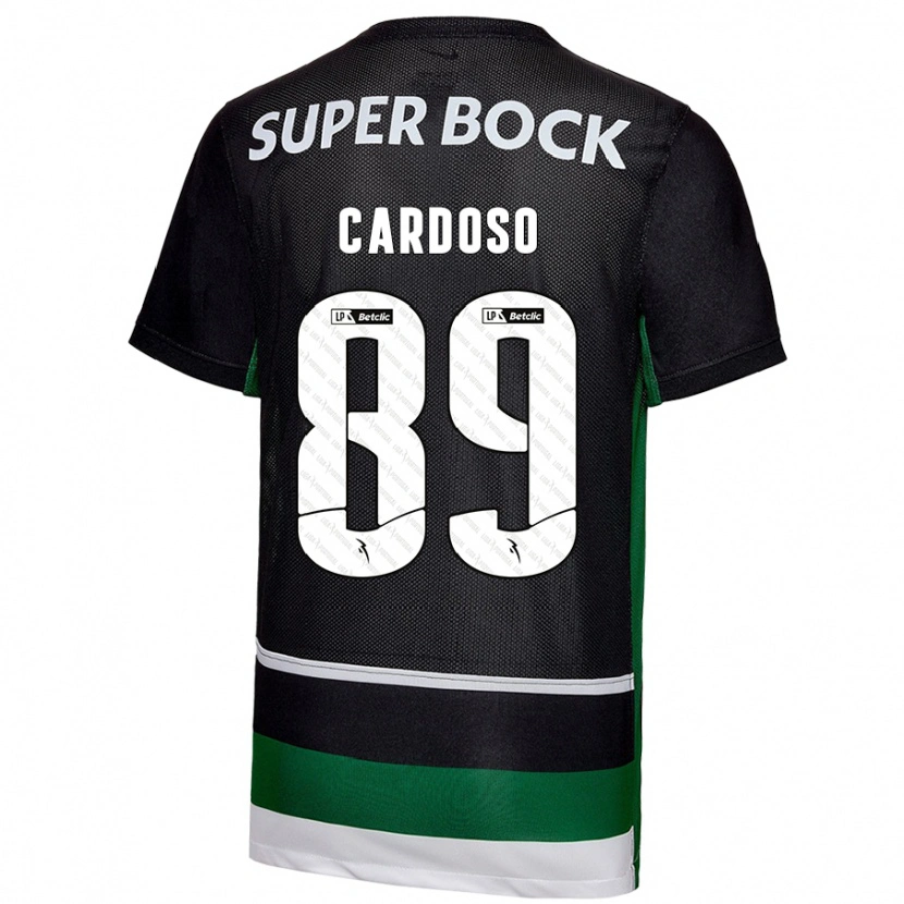 Danxen Kid Nilton Cardoso #89 Black White Green Home Jersey 2024/25 T-Shirt