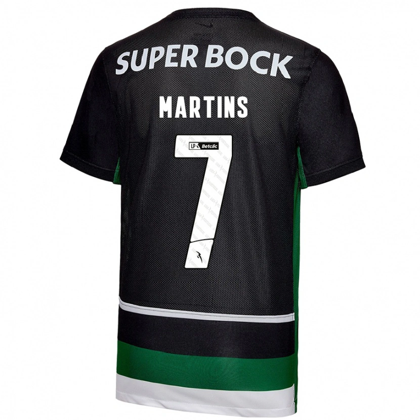 Danxen Kid Joana Martins #7 Black White Green Home Jersey 2024/25 T-Shirt