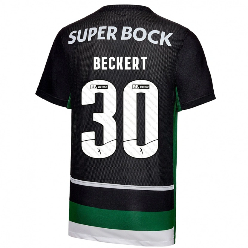 Danxen Kid Carolina Beckert #30 Black White Green Home Jersey 2024/25 T-Shirt