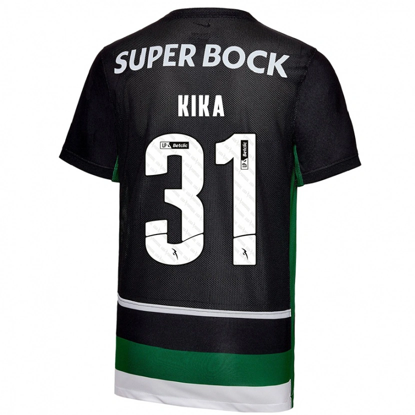 Danxen Kid Kika #31 Black White Green Home Jersey 2024/25 T-Shirt