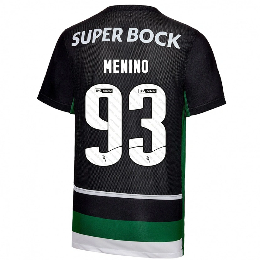 Danxen Kid Miguel Menino #93 Black White Green Home Jersey 2024/25 T-Shirt