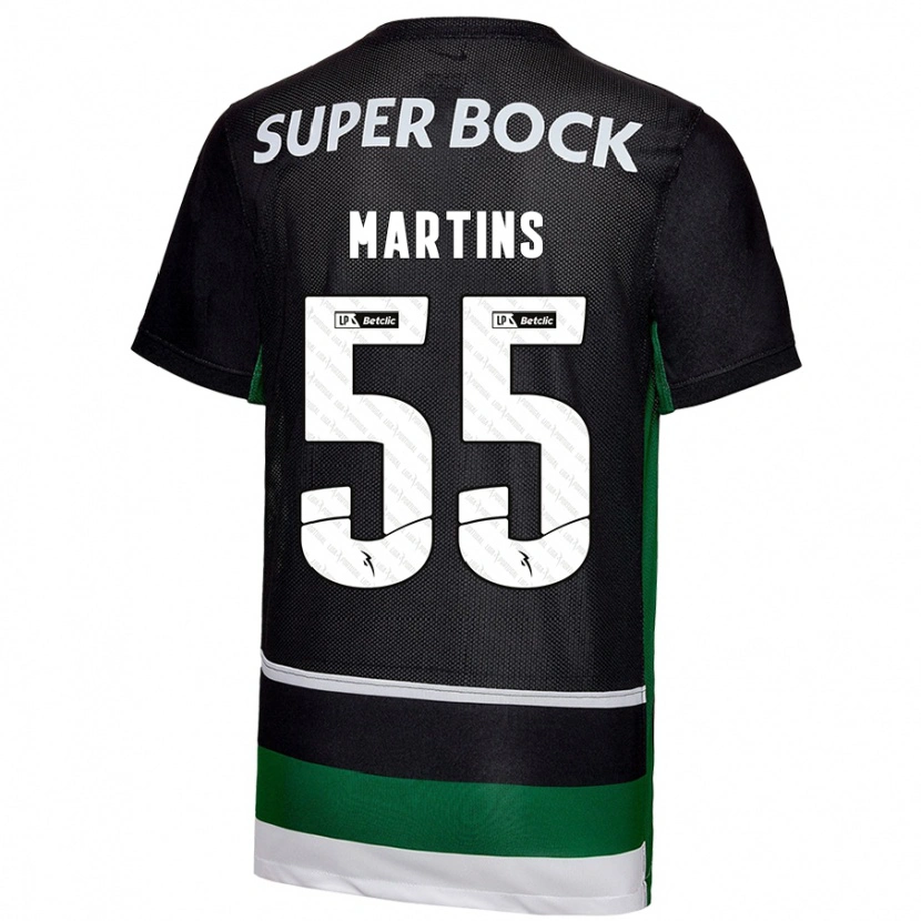 Danxen Kid Carolina Martins #55 Black White Green Home Jersey 2024/25 T-Shirt