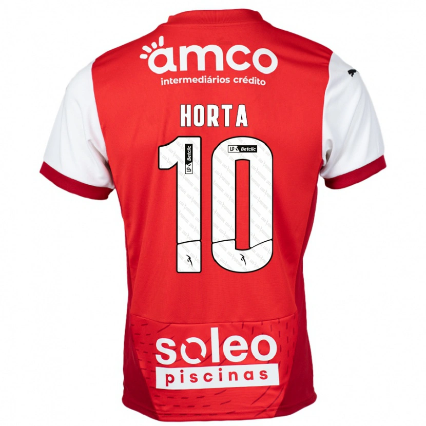 Danxen Kid André Horta #10 Red White Home Jersey 2024/25 T-Shirt