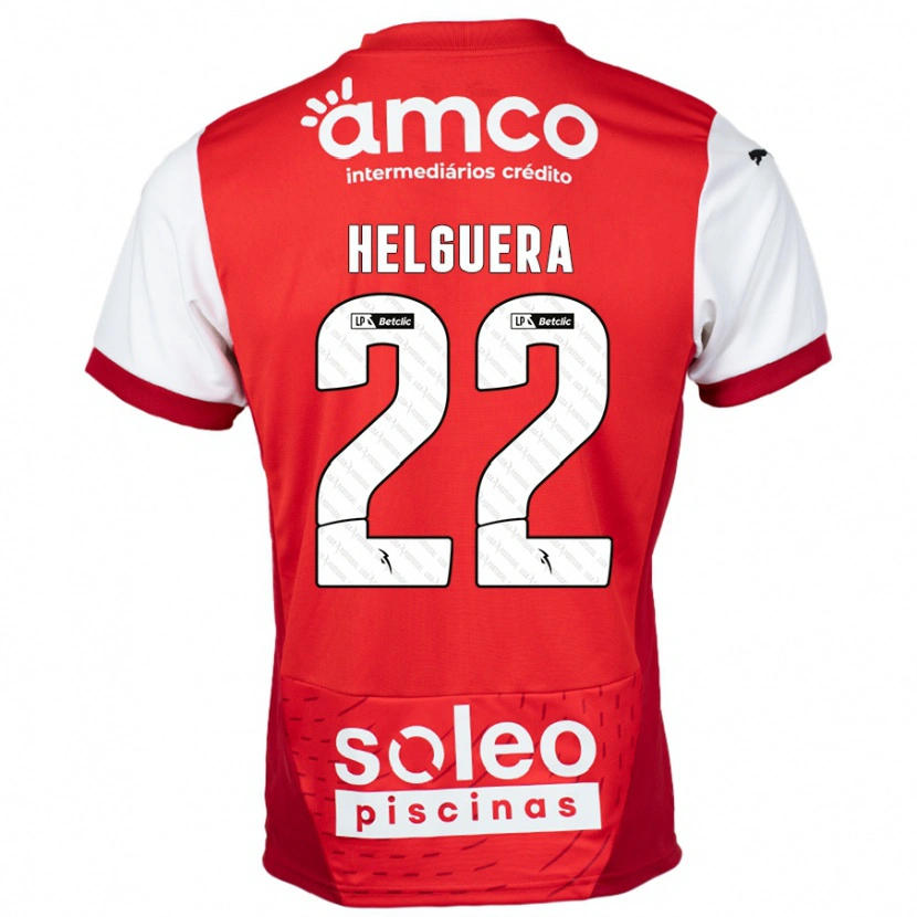 Danxen Kid Thiago Helguera #22 Red White Home Jersey 2024/25 T-Shirt