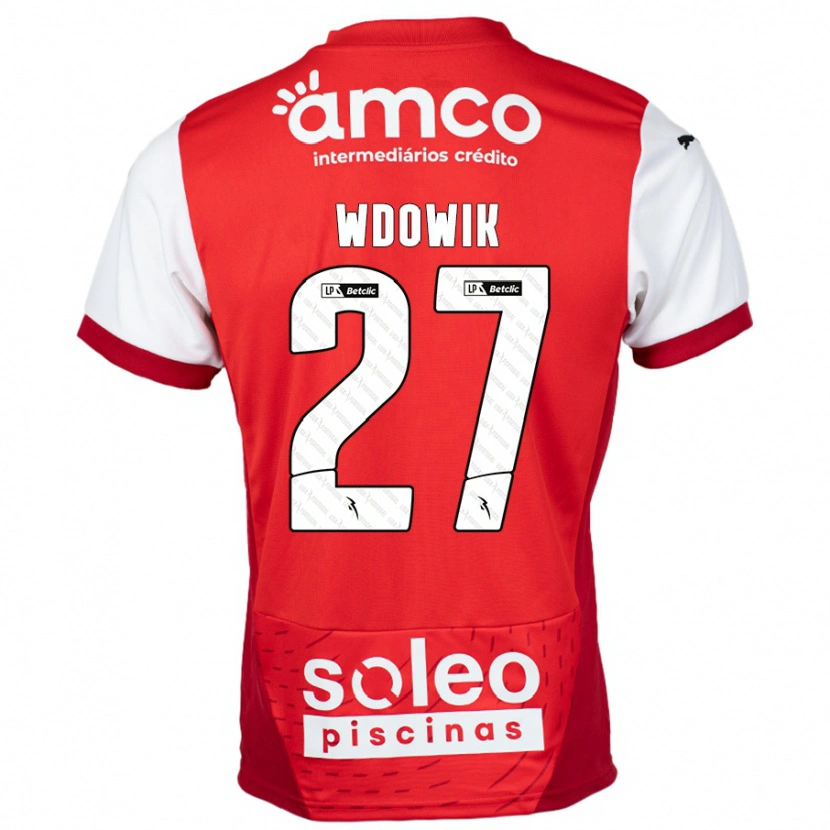 Danxen Kid Bartlomiej Wdowik #27 Red White Home Jersey 2024/25 T-Shirt