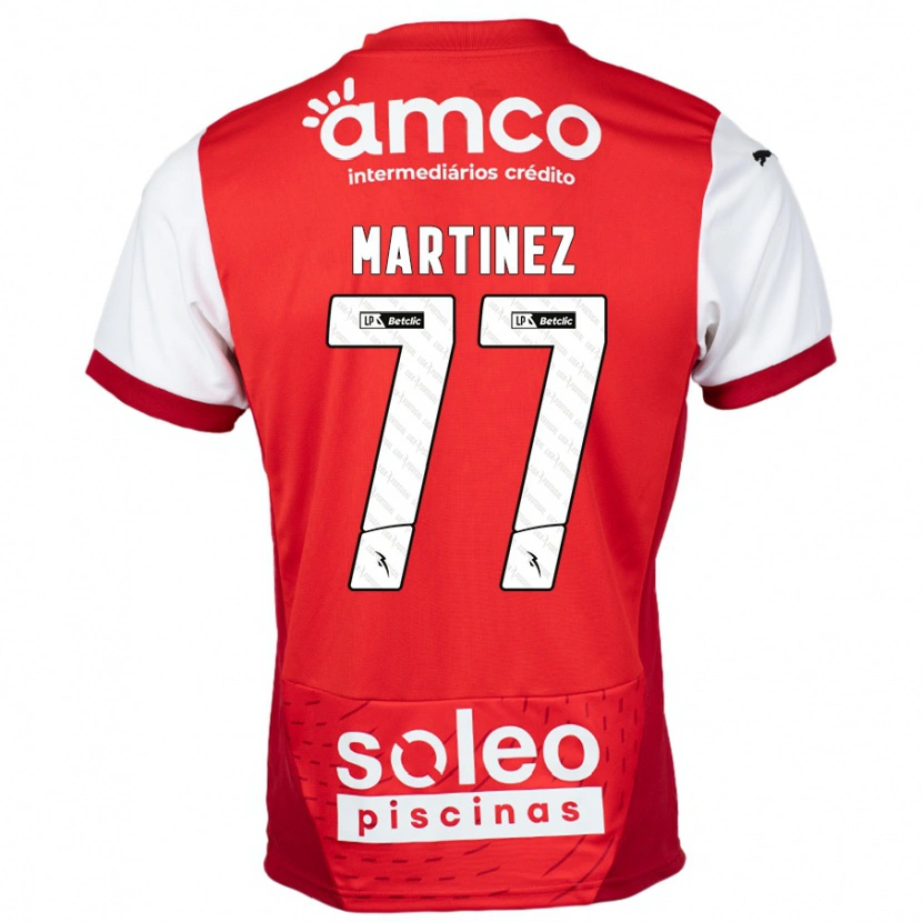 Danxen Kid Gabri Martínez #77 Red White Home Jersey 2024/25 T-Shirt