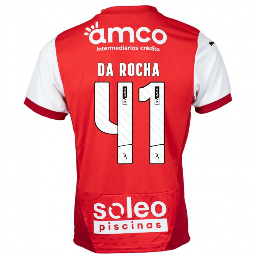 Danxen Kid Yanis Da Rocha #41 Red White Home Jersey 2024/25 T-Shirt