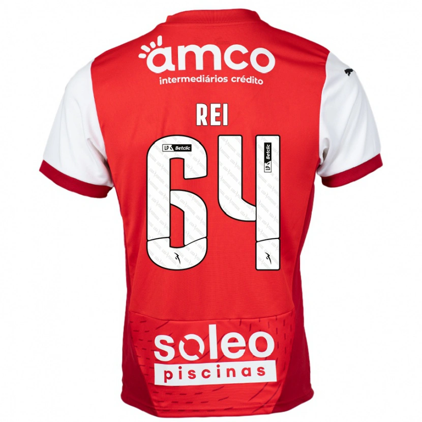 Danxen Kid Ricardo Rei #64 Red White Home Jersey 2024/25 T-Shirt