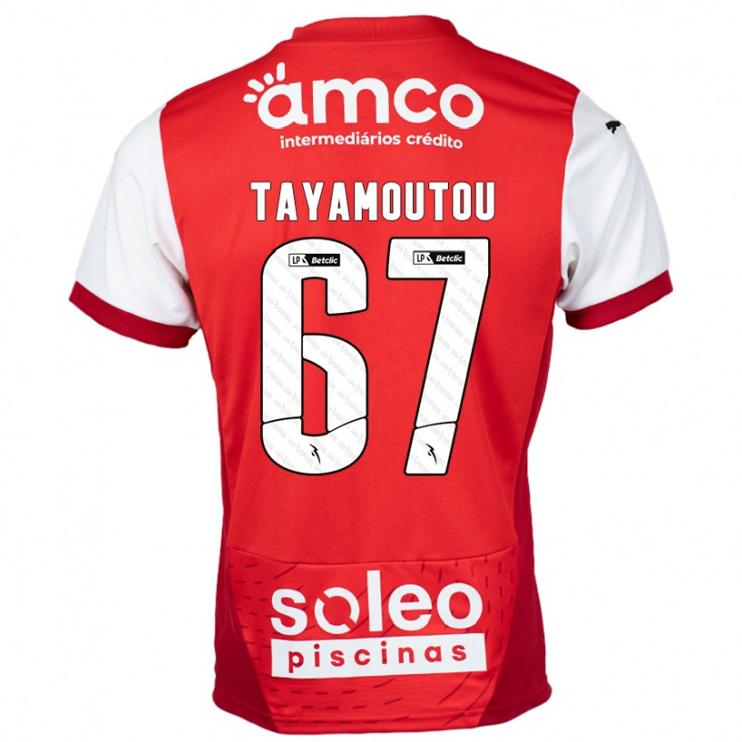 Danxen Kid Enzo Tayamoutou #67 Red White Home Jersey 2024/25 T-Shirt