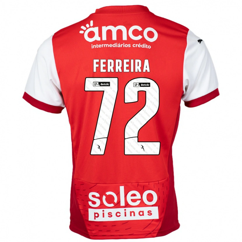 Danxen Kid André Ferreira #72 Red White Home Jersey 2024/25 T-Shirt