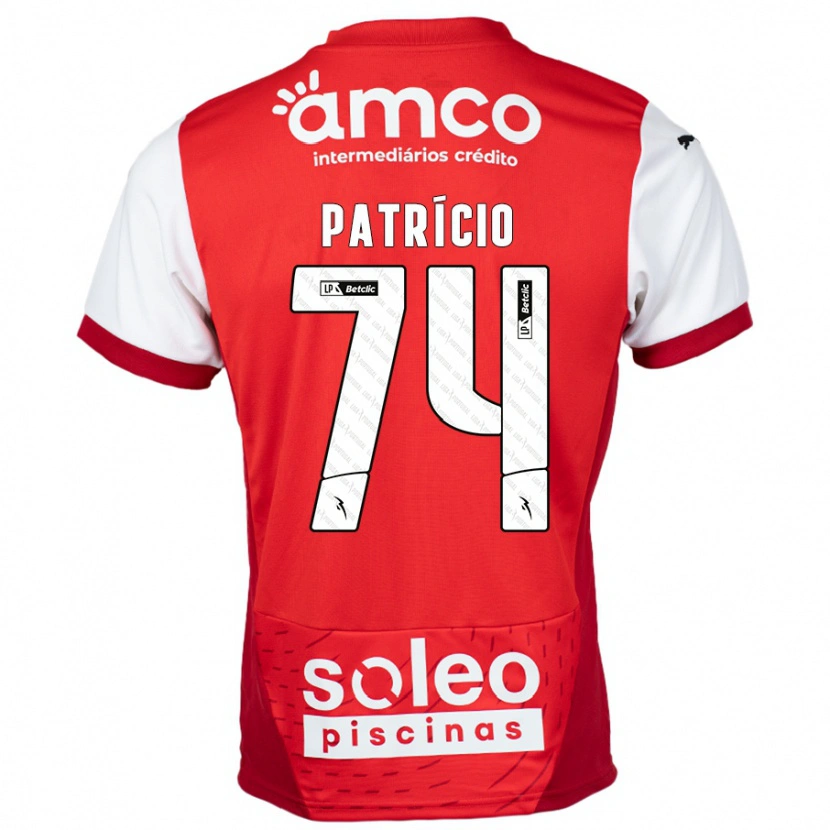 Danxen Kid Nuno Patrício #74 Red White Home Jersey 2024/25 T-Shirt