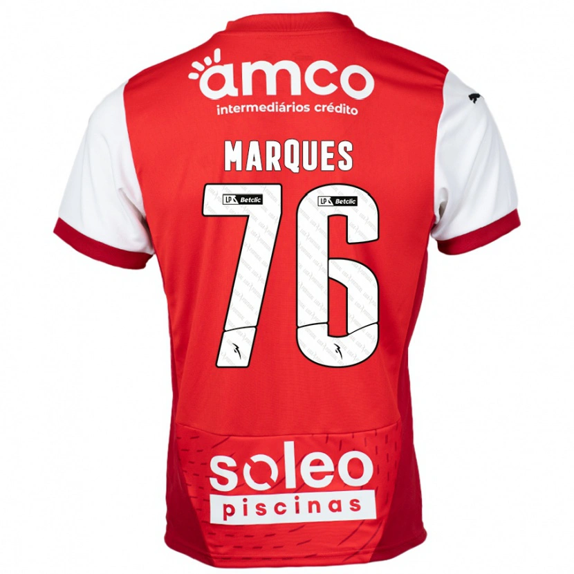 Danxen Kid Tomás Marques #76 Red White Home Jersey 2024/25 T-Shirt