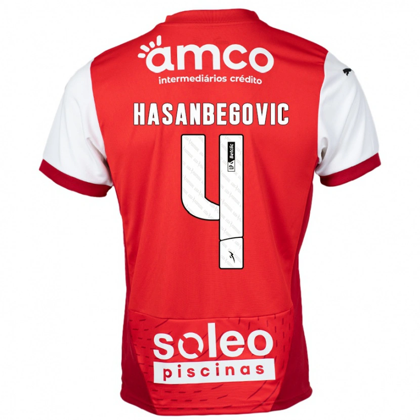 Danxen Kid Melisa Hasanbegović #4 Red White Home Jersey 2024/25 T-Shirt